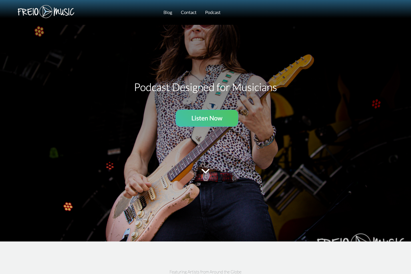 FreioMusic website screenshot